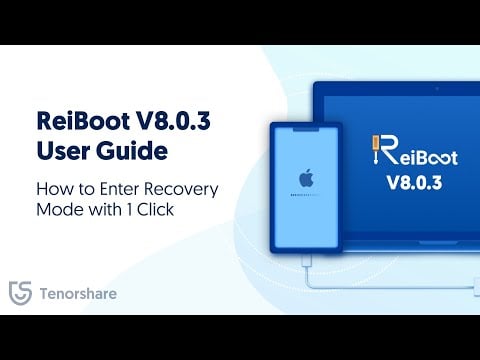 ReiBoot V8.0.3 User Guide: How to Enter Recovery Mode with 1 Click