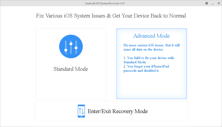 tuneskit ios system recovery for windows crack