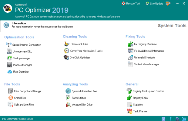 Asmwsoft PC Optimizer